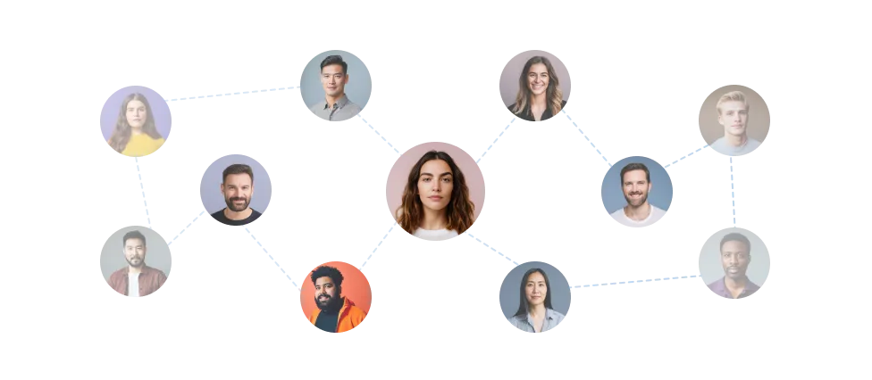 Onboarding the next billion users to Web3: portraits of people linked into one network