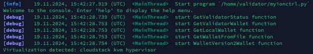 Validator screenshot